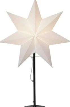 MIXA Stjärna på fot 50cm Vit