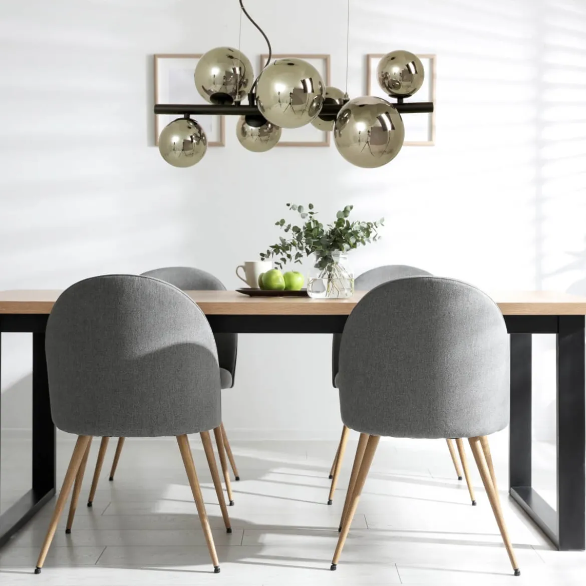 MOLEKYL Taklampa 58cm Svart/Rökgrå