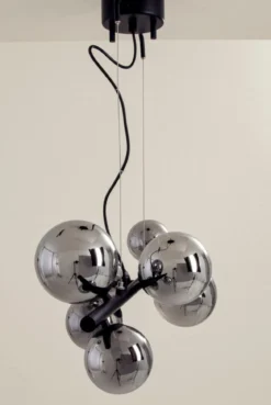 MOLEKYL Taklampa 58cm Svart/Rökgrå