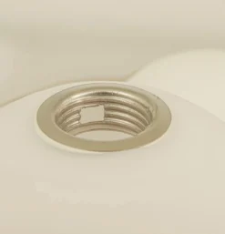 MOLEKYL Taklampa Rund 50cm Matt Mässing/Opalvit