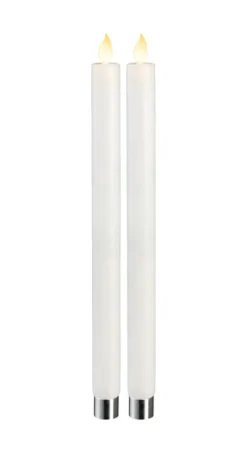 M-TWINKLE LED-Antikljus 2-pack 30cm Vit
