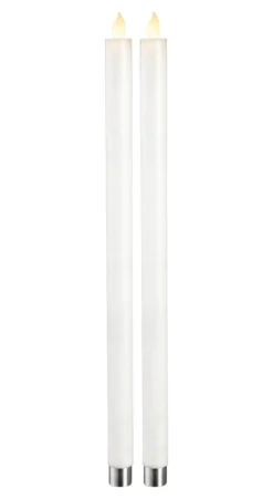 M-TWINKLE LED-Antikljus 2-pack 40cm Vit