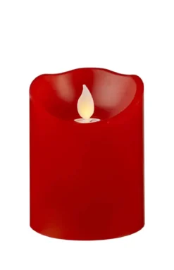 M-TWINKLE LED-Blockljus 10cm Röd