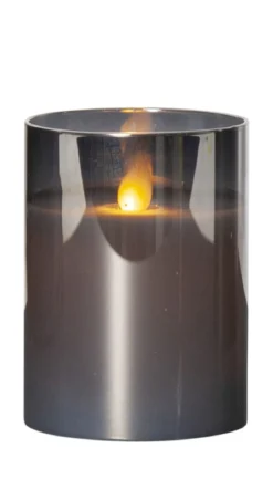 M-TWINKLE LED-Blockljus 10cm Svart