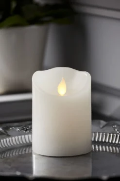M-TWINKLE LED Blockljus 10cm Vit