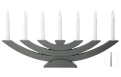 NAVIDA Ljusstake 7L 60cm Dimgrå