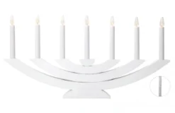 NAVIDA Ljusstake 7L 60cm Vit
