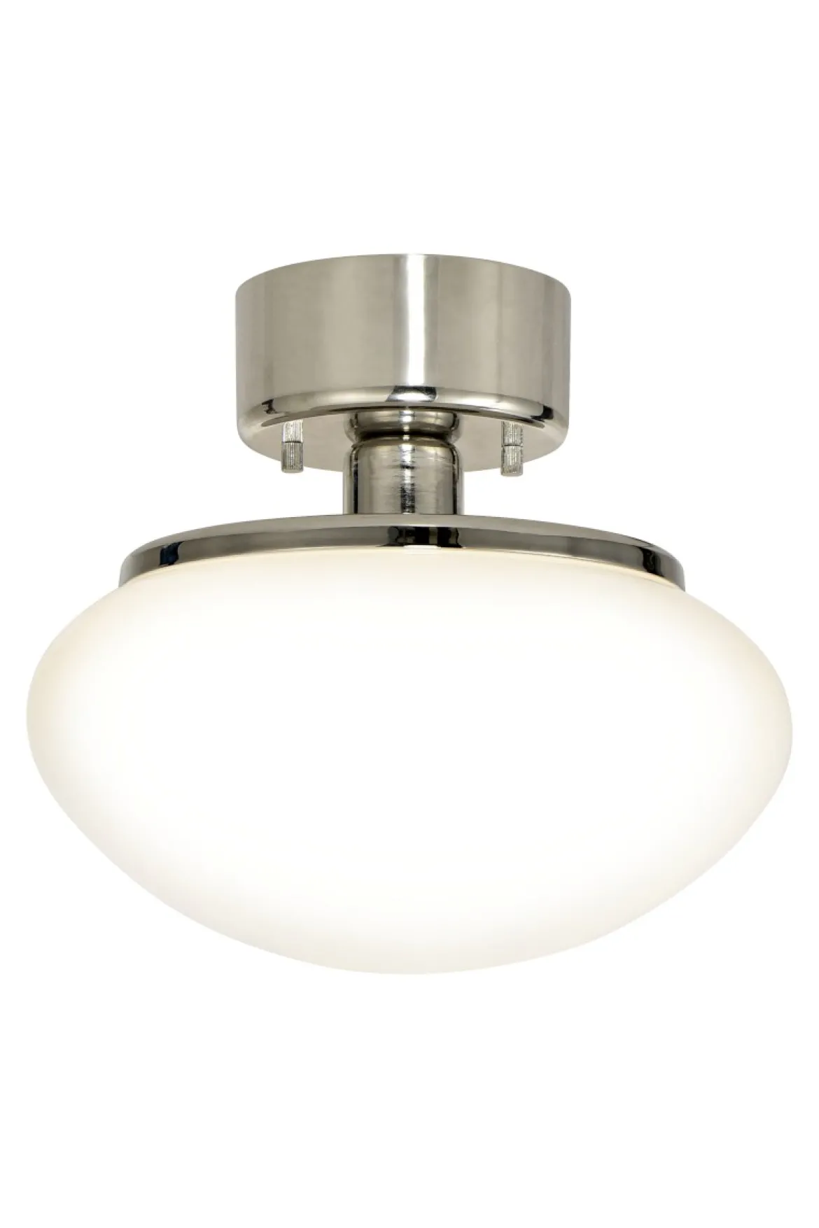 NEW AUGUST Plafond 27cm Krom/Vit