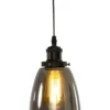 NIKI Fönsterlampa 14cm Svart/Rökfärgad