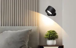 NO CABLE Vägglampa USB-Laddbar 9,5cm Mattvit
