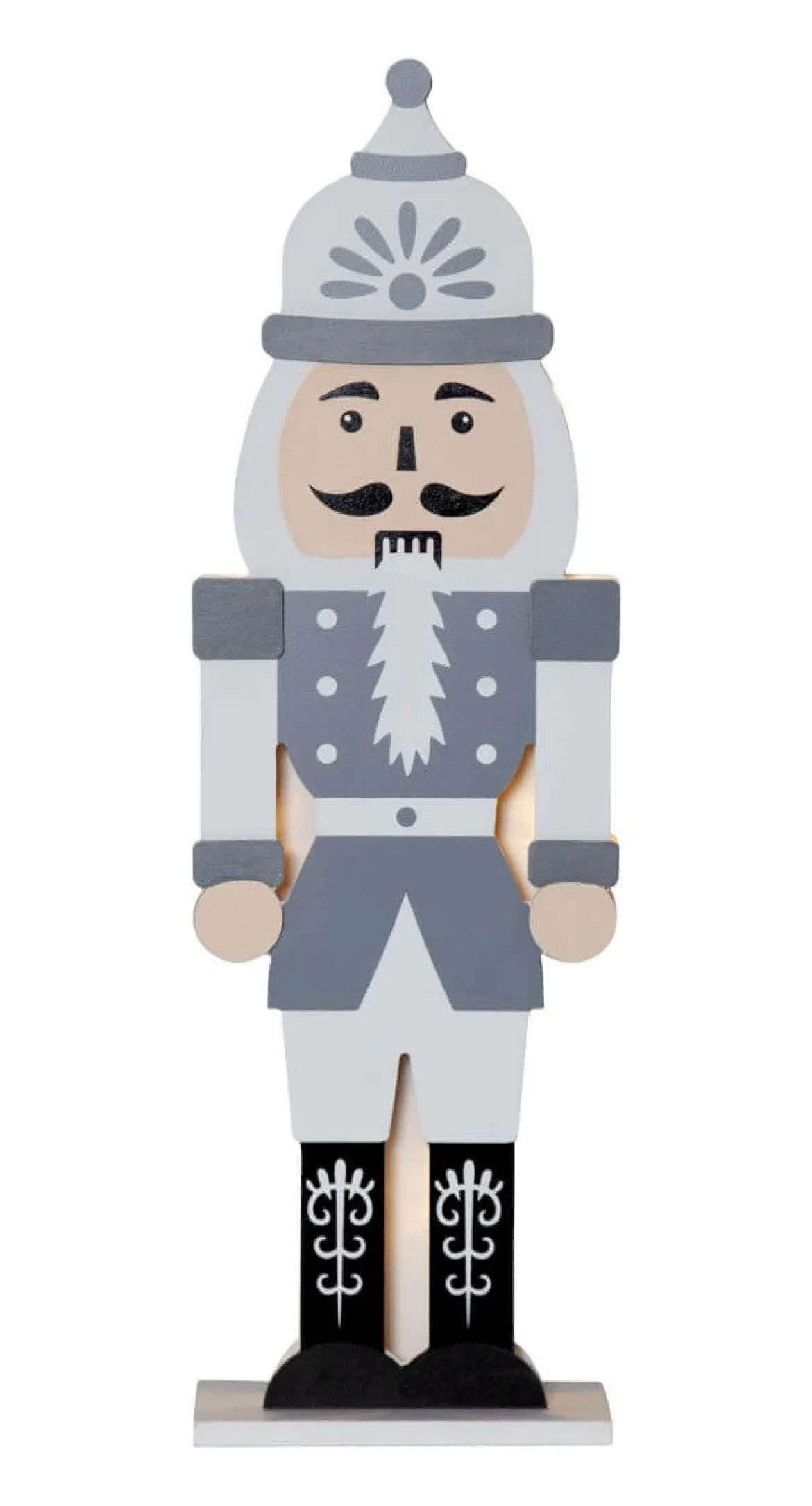 NUTCRACKER Batteridekoration 52cm Flerfärgad