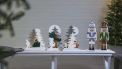 NUTCRACKER Batteridekoration 52cm Grön