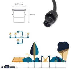 ORION Decklight 10-Pack 3,5cm 12V IP65