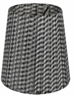 ORIVA Lampskärm Organza 14,5cm Svartrandig