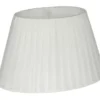 ORIVA Lampskärm Oval Organza 14/22cm Vit