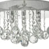 ORIVA Plafond Kristall K9 35cm Krom/Klar IP20