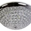 ORIVA Plafond Kristall K9 46cm Krom/Klar IP20