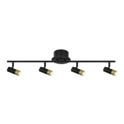 ORIVA SLIM Takspot Rak 4a Svart/Guld 85cm
