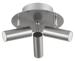 ORIVA Takspot Rund MiniGU10 3L 23cm Borstad stål