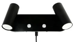 ORIVA Väggspot 2L 26cm Svart