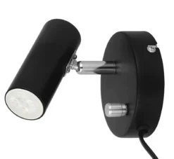 ORIVA Väggspot MiniGU10 10cm Svart