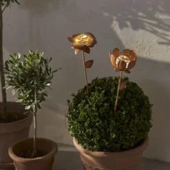 OXIDA Solcellsdekoration 51cm 2-Pack Blommor