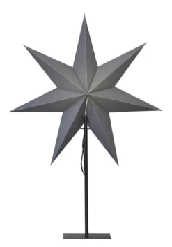 OZEN Stjärna på fot 75cm Grå