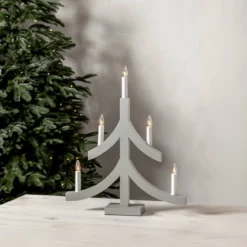 PAGOD Ljusstake 5L 47,5cm Grå