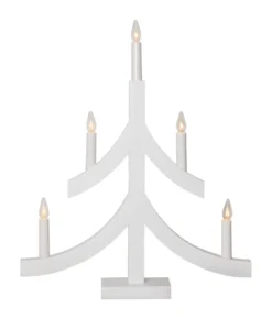 PAGOD Ljusstake 5L 47,5cm Vit