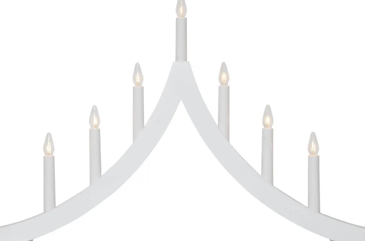 PAGOD Ljusstake 7L 40cm Vit