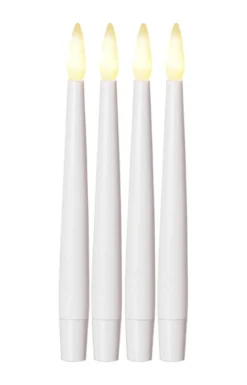 PAULINA LED-Antikljus 4-pack 15,5cm Vit