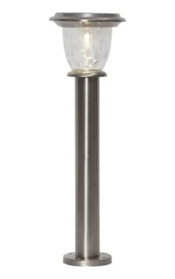 PIREUS Solcells-pollare 61cm Rostfritt Stål IP44