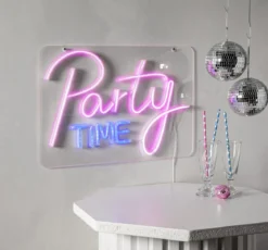 PLEXY Inomhusdekoration 40cm Party Rosa/Transparent