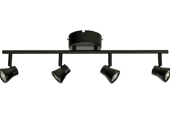 PLUTO Takspot Rak 4L Dimbar 60cm Svart