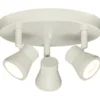PLUTO Takspot Rund 3L Dimbar 20cm Vit