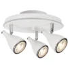 POLLUX Takspot Rund 3L 25cm Vit/Krom