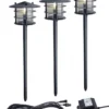 POPPY Pollare 3p 50cm LED, Trafo, Kabel - Antracitgrå 12V IP44