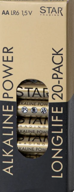 POWER ALKALINE 20-Pack LR6 (AA) 1,5V Batteri