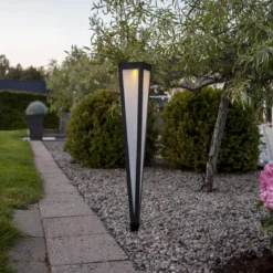 PYRAMIS Solcells-pollare 61cm Svart
