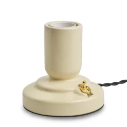 RETRO Lampfot E27 12cm Beige