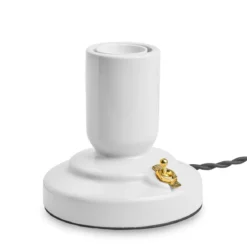 RETRO Lampfot E27 12cm Vit