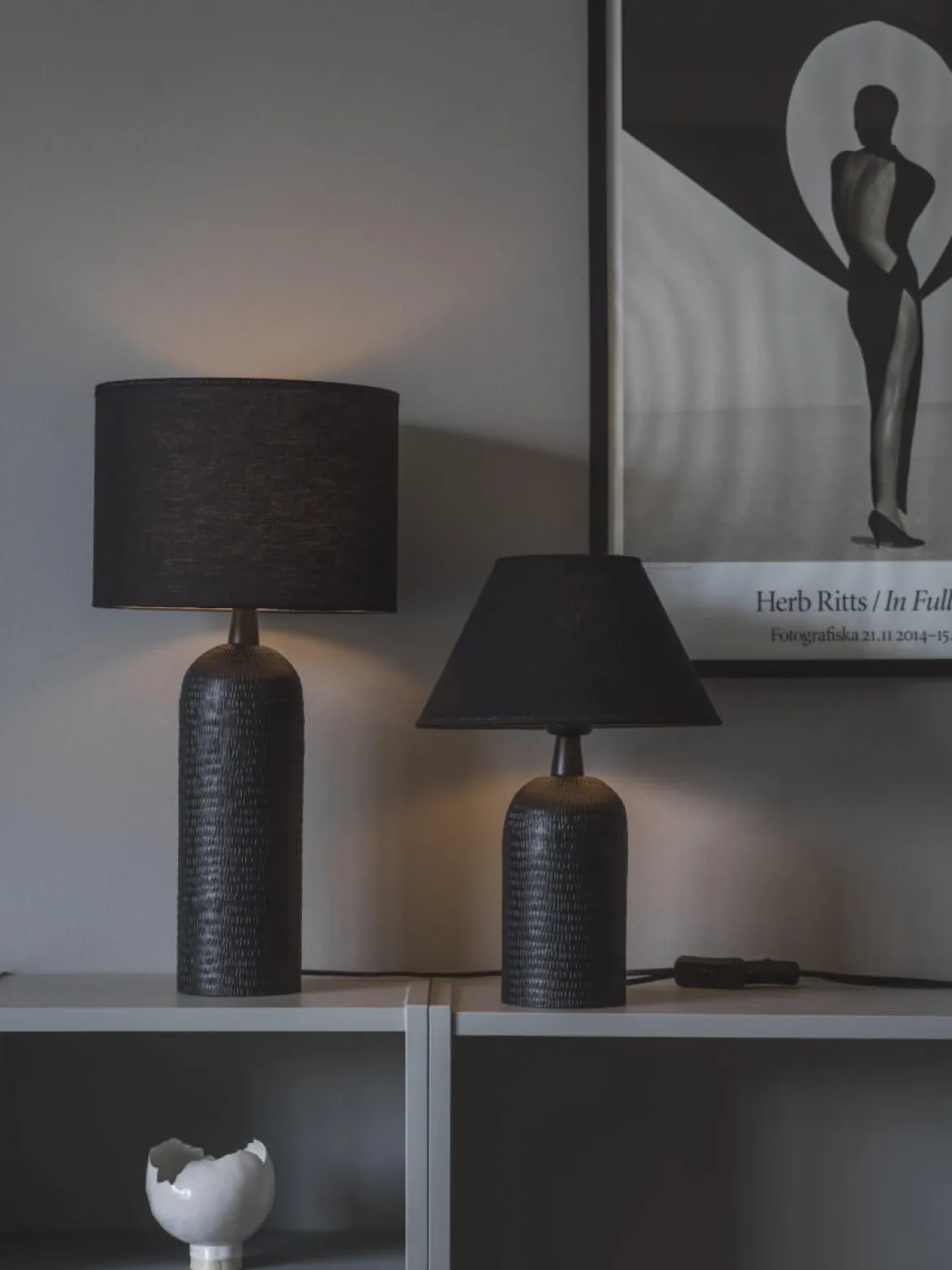 RIELY Lampfot 28cm Mattsvart