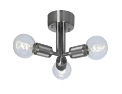 RILLE Taklampa 3L 27,5cm Borstad krom
