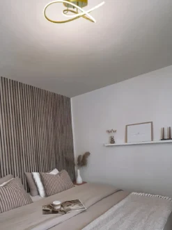 ROLLER Plafond LED 50cm Mässing