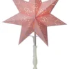 ROMANTIC Stjärna på fot 55cm Rosa