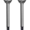 ROMA 2-PACK Solcells-Pollare 28,5cm Rostfritt Stål