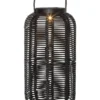 RUNDA Solcellslykta 30cm Svart