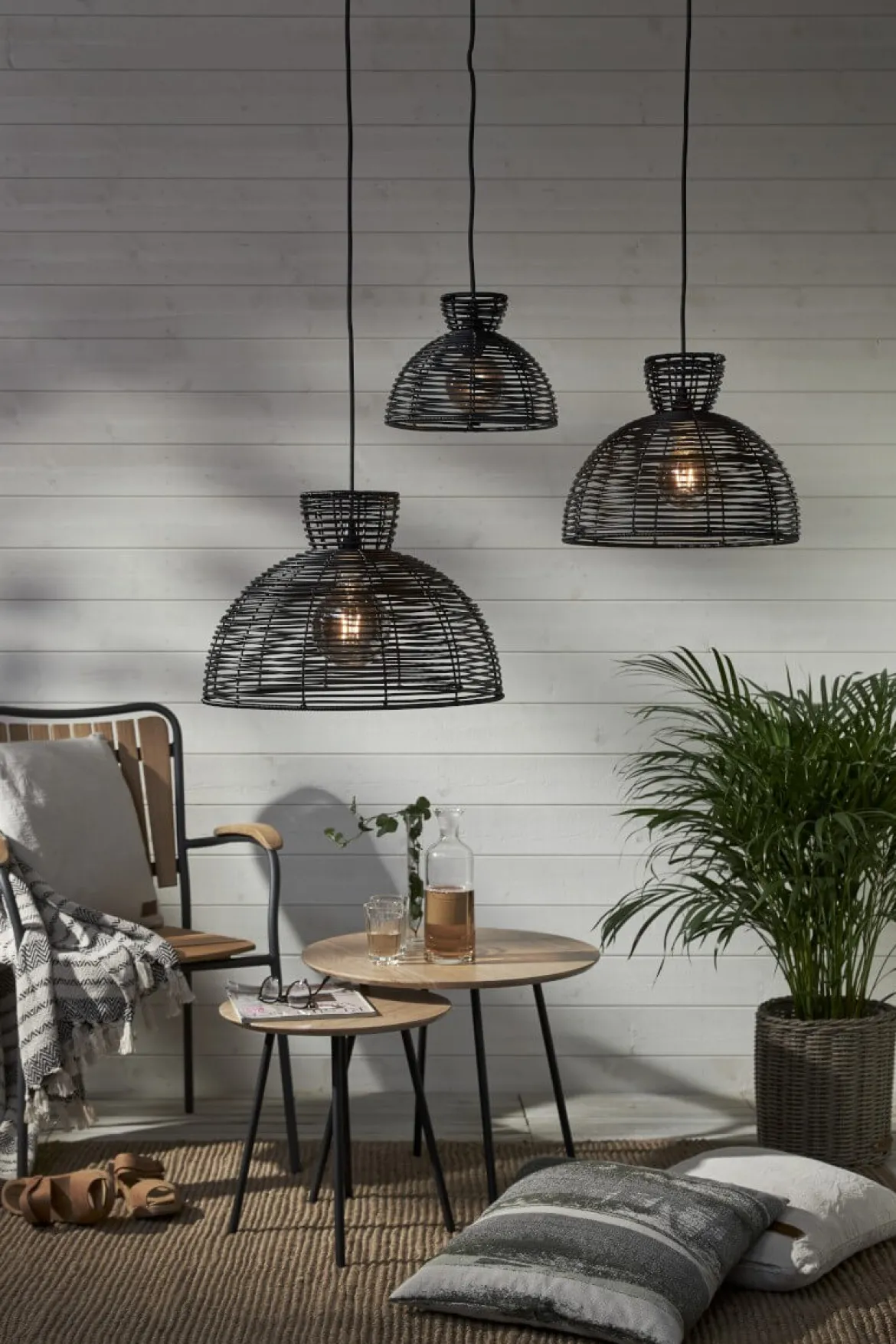 RUNDE Lampskärm 47cm Svart
