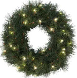 RUSSIAN PINE Krans 50cm 30LED IP44 Grön