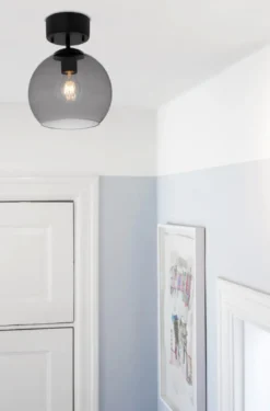 SALLE Plafond 23cm Svart/Rökfärgad